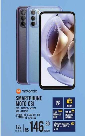 Zema Motorola smartphone moto g31 oferta
