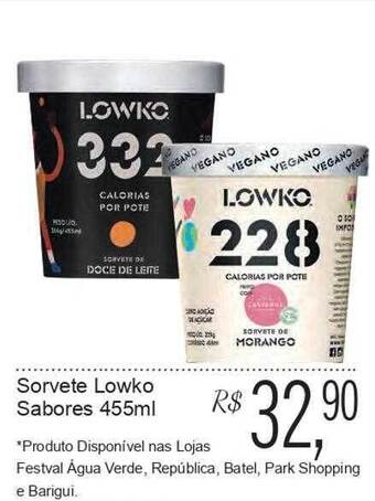 Festval Sorvete lowko sabores oferta