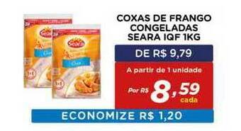 Bahamas Mix Coxas De Frango Congeladas Seara Iqf 1kg oferta