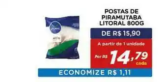 Postas De Piramutaba Litoral 800g