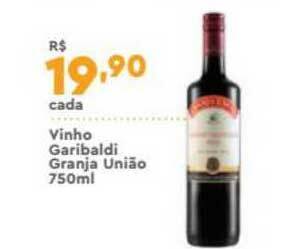 Supper Rissul Vinho Garibaldi Granja União 750ml oferta