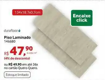 Quero Quero Piso Laminado 146680 Durafloor oferta