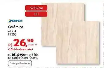 Quero Quero Cerâmica A Pei4 89505 oferta