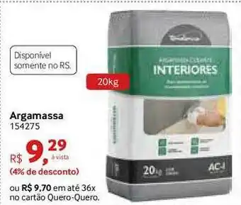 Quero Quero Argamassa 154275 oferta