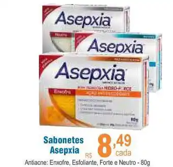 Sabonetes Asepxia Antiacne Enxofre Esfoliante Forte E Neutro 80g