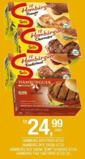 DB Supermercados Hambúrguer bovino perdigão 672g oferta