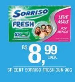 DB Supermercados Creme dental sorriso fresh 3un oferta