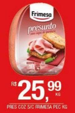 DB Supermercados Presunto cozido s/c frimesa kg oferta