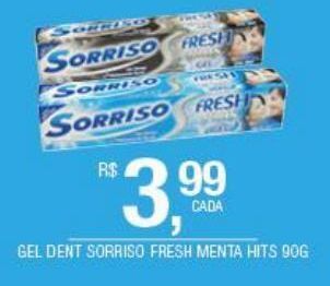 DB Supermercados Gel dental sorriso fresh menta hits 90g oferta