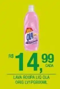 DB Supermercados Lava roupa líquido ola 800ml oferta