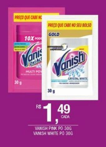 DB Supermercados Vanish pink pó 30g oferta