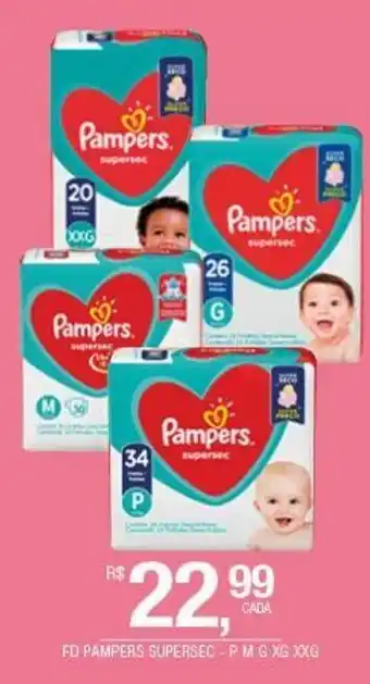 DB Supermercados Fraldas pampers supersec oferta