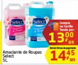 Tenda Atacado Amaciante de roupas select 5l oferta
