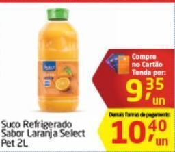 Tenda Atacado Suco de laranja select 2l oferta