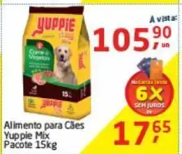 Tenda Atacado Alimento para cães yuppie mix 15kg oferta