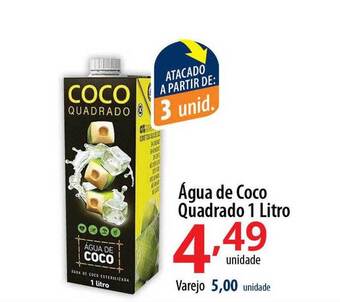 Akki Atacadista Água de coco quadrado oferta