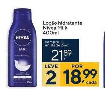 Coop Loção hidratante nivea milk oferta