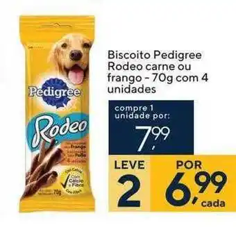Coop Biscoito pedigree rodeo carne ou frango - com 4 oferta