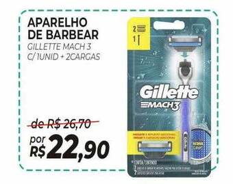 Drogão Super Aparelho de barbear gillette mach3 oferta