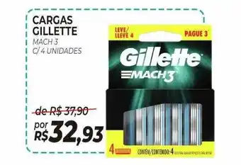 Drogão Super Cargas gillette mach 3 oferta