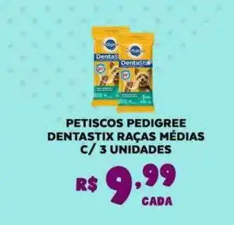 Bahamas Supermercados Petiscos pedigree dentastix raças médias oferta