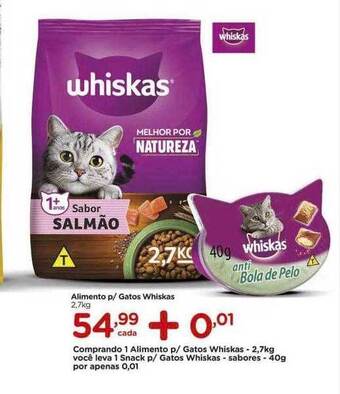 Carrefour Alimento p gatos whiskas oferta