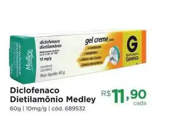 Diclofenaco dietilamônio medley