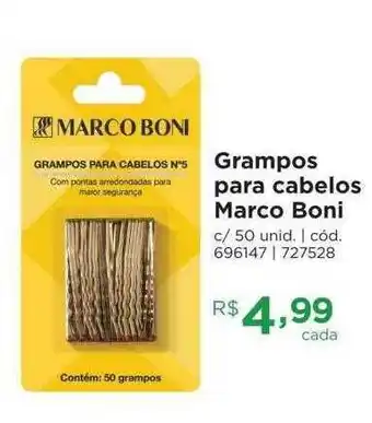Grampos para cabelos marco boni