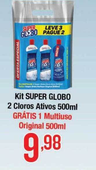 Supermercados Unidos Kit super globo 2 cloros ativos oferta