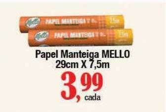 Supermercados Unidos Papel manteiga mello oferta