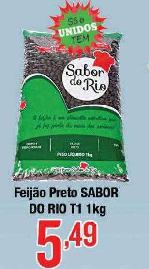 Supermercados Unidos Feijão preto sabor do rio t1 oferta