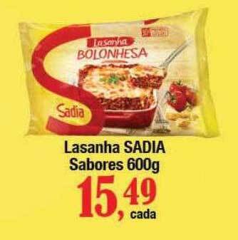Supermercados Unidos Lasanha sadia sabores oferta