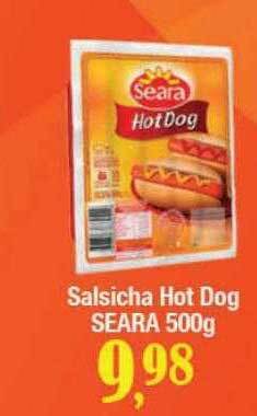 Supermercados Unidos Salsicha hot dog seara oferta