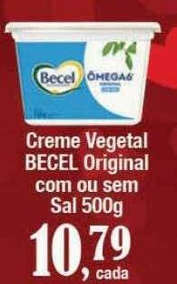 Supermercados Unidos Creme vegetal becel original com ou sem sal oferta