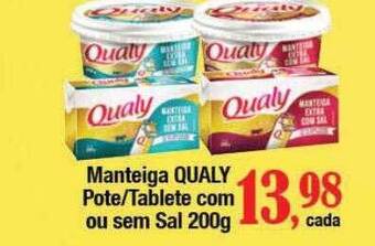 Supermercados Unidos Manteiga qualy pote tablete com ou sem sal oferta