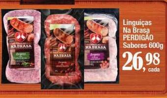 Supermercados Unidos Linguiças na brasa perdigão sabores oferta