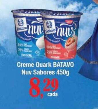 Supermercados Unidos Creme quark batavo nuv sabores oferta