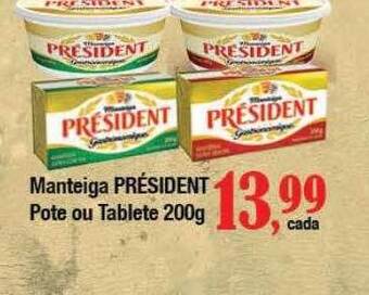 Supermercados Unidos Manteiga président pote ou tablete oferta