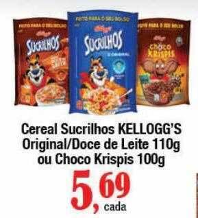 Supermercados Unidos Cereal sucrilhos kellogg's original doce de leite ou choco krispis oferta