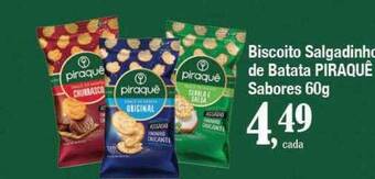 Supermercados Unidos Biscoito salgadinho de batata piraquê oferta