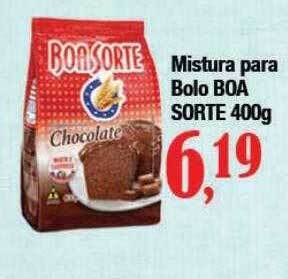 Supermercados Unidos Mistura para bolo boa sorte oferta