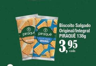 Supermercados Unidos Biscoito salgado original integral piraquê oferta