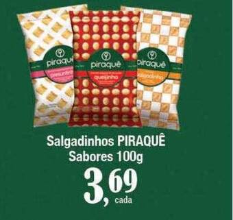 Supermercados Unidos Salgadinhos piraquê oferta