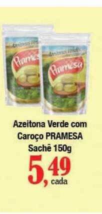 Supermercados Unidos Azeitona verde com caroço pramesa oferta