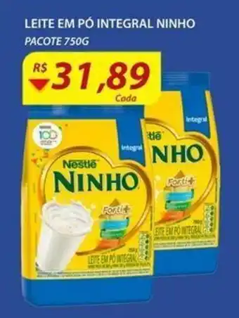 Assaí Atacadista Leite em po Integral Ninho 750g oferta