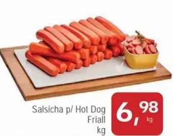 Mineirão Atacarejo Salsicha p/ Hot Dog Friall 1kg oferta