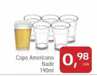 Mineirão Atacarejo Copo Americano Nadir 190ml oferta