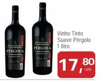 Mineirão Atacarejo Vinho Tinto Suave Pergola 1L oferta