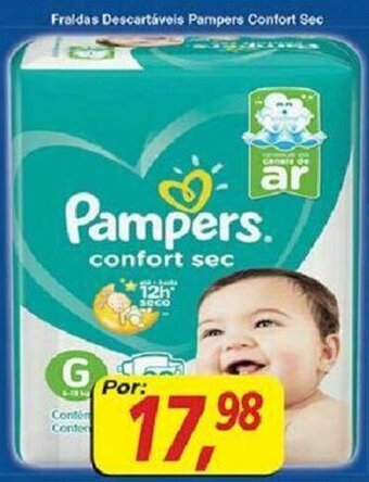 Supermercados Guanabara Fraldas Descartaveis Pampers Comfort Sec oferta