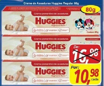 Supermercados Guanabara Creme de Assaduras Huggies Regular 80g oferta